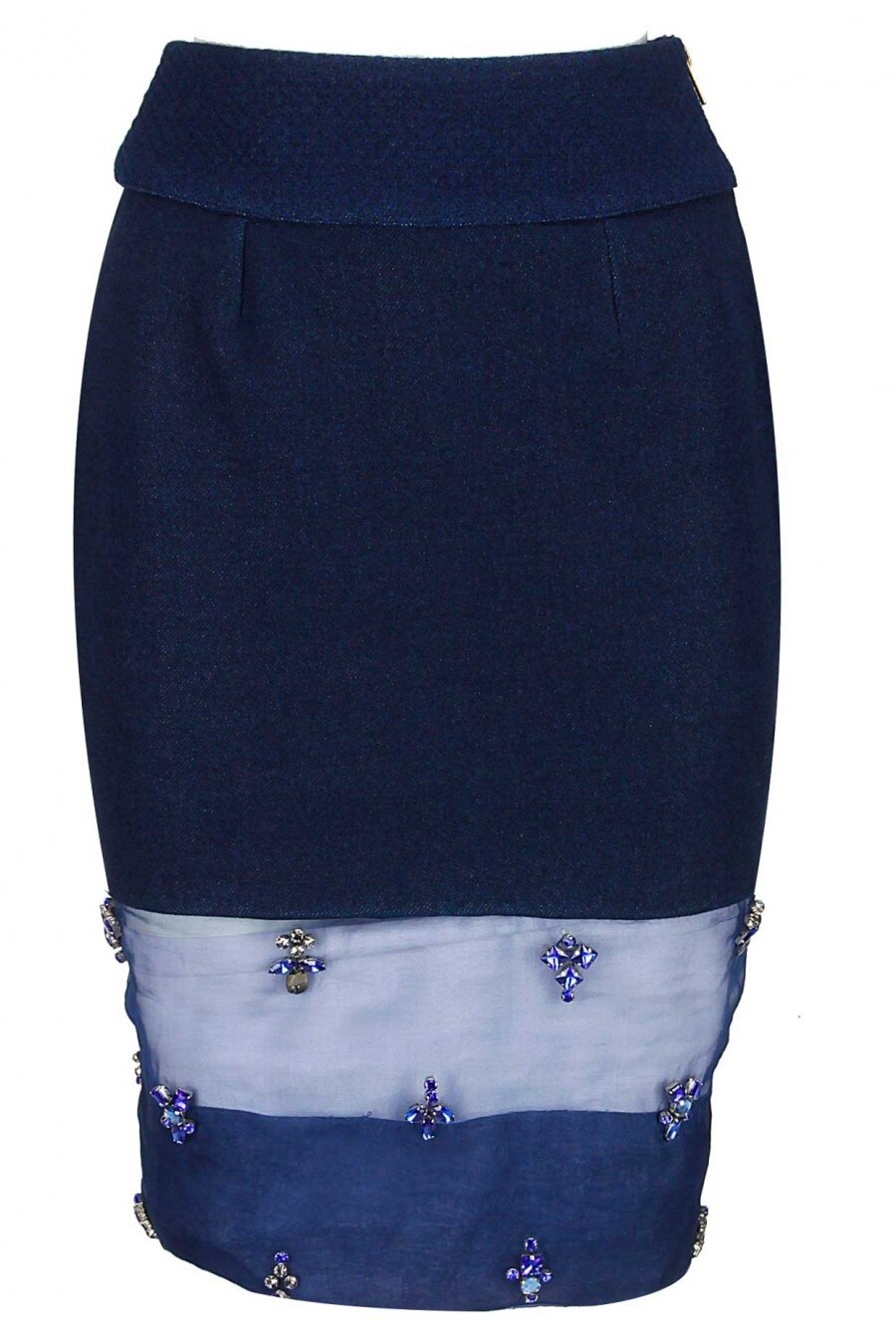 Blue Stone Embellished Skirt, Hemant And Nandita, INR 10,500