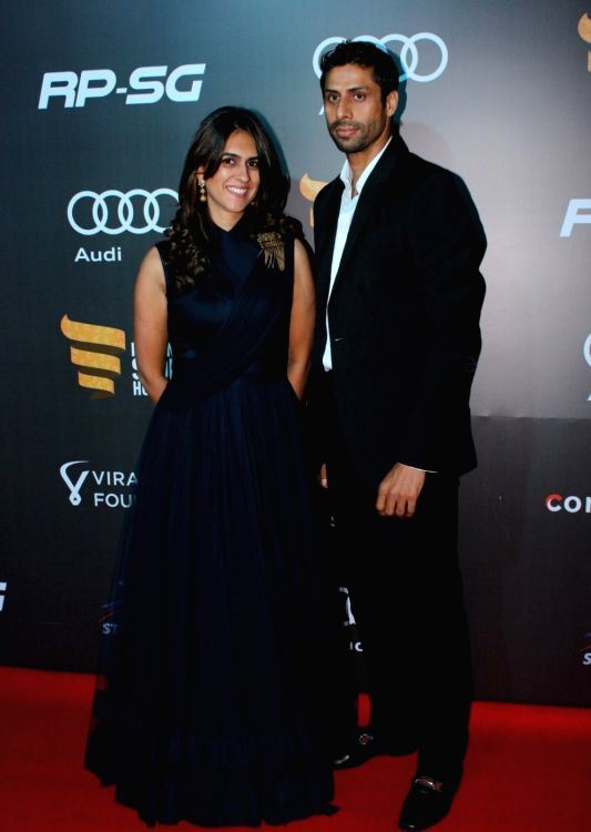 Ashish Nehra and Rushma Nehra