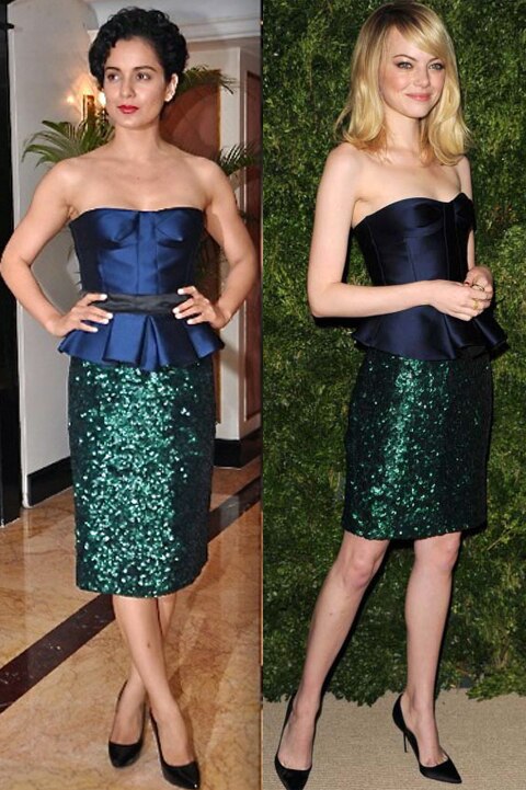 Kangana Ranaut vs. Emma Stone in Burberry