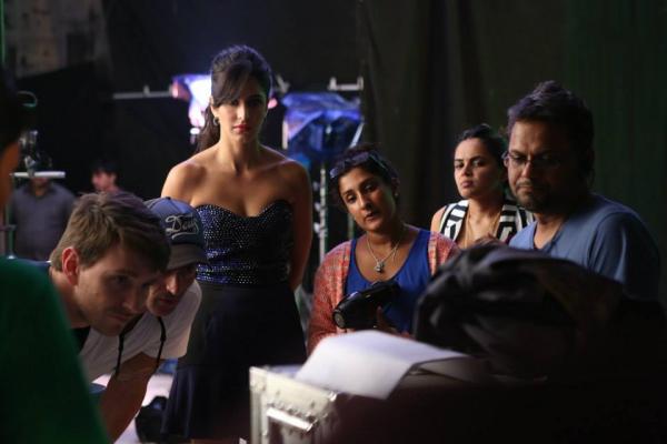 Katrina Kaif rehearsing her dialogues