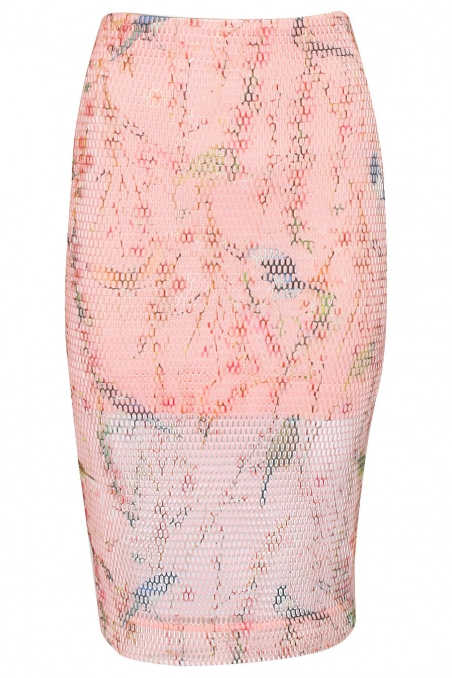 TROPICAL PRINT MESH SKIRT, NISHKA LULLA, INR 8,750