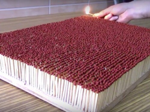 This Viral Video of 6000 Matches Catching Fire One After the Other is Seriously Mesmerizing!