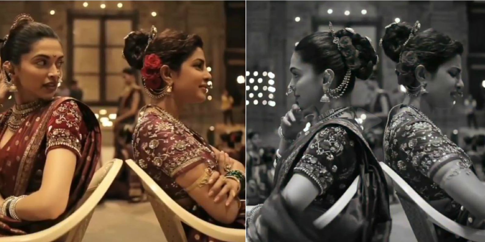 Here's a BTS Video of Priyanka Chopra and Deepika Padukone Fighting on the Sets of 'Bajirao Mastani'