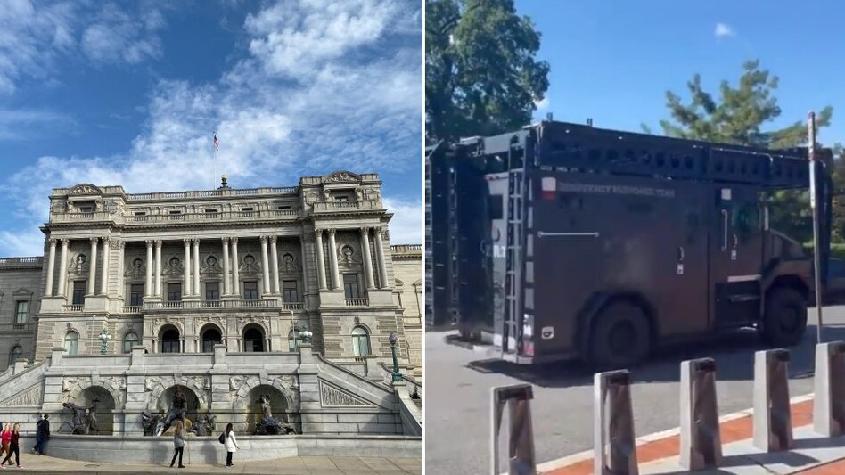 अमेरिकी संसद भवन के पास विस्फोटक से भरे ट्रक मिलने की सूचना, मचा हड़कंप अमेरिकी संसद भवन के पास विस्फोटक से भरे ट्रक मिलने की सूचना, मचा हड़कंप