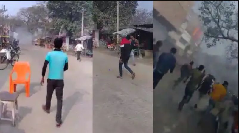 फिल्मी स्टाइल में पहुंचे अपराधी, दिनदहाड़े बरसाए बम और दागीं गोलियां, लाखों की लूट का Video फिल्मी स्टाइल में पहुंचे अपराधी, दिनदहाड़े बरसाए बम और दागीं गोलियां, लाखों की लूट का Video