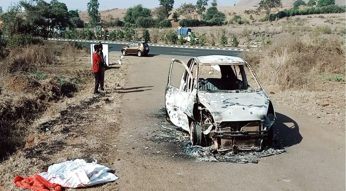 नासिक में हाइवे के पास जली हुई कार में महिला डॉक्टर की लाश मिलने से शहर में सनसनी CrimeTak