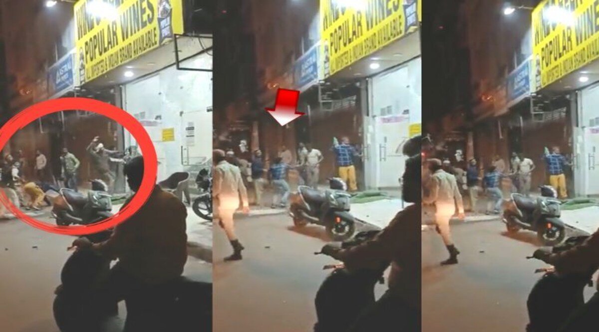डिस्काउंट नहीं मिलने पर शराबियों ने की शराब के ठेके में तोड़फोड़ VIDEO CrimeTak