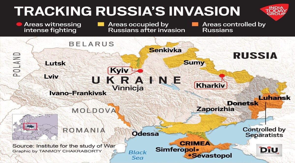 Russia-Ukraine War : यूक्रेन के इन पांच शहरों में जारी है जंग ! CrimeTak