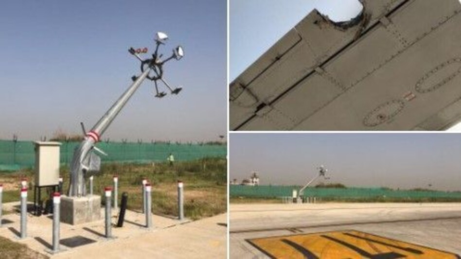 SpiceJet flight SG 160 : दिल्ली से जम्मू जाने वाली फ्लाइट पुशबैक के समय खंभे से टकराई SpiceJet flight SG 160 : दिल्ली से जम्मू जाने वाली फ्लाइट पुशबैक के समय खंभे से टकराई