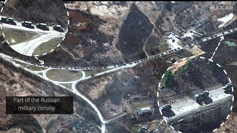 Ukraine Russia war : देखे वीडियो, रूसी सेना - टैंकों का 64KM लंबा काफिला कीव की ओर बढ़ता हुआ ! Ukraine Russia war : देखे वीडियो, रूसी सेना - टैंकों का 64KM लंबा काफिला कीव की ओर बढ़ता हुआ !