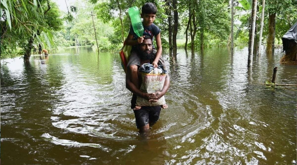 Assam Floods : असम बाढ़ से 12 और लोगों की मौत, 55 लाख लोग प्रभावित CrimeTak