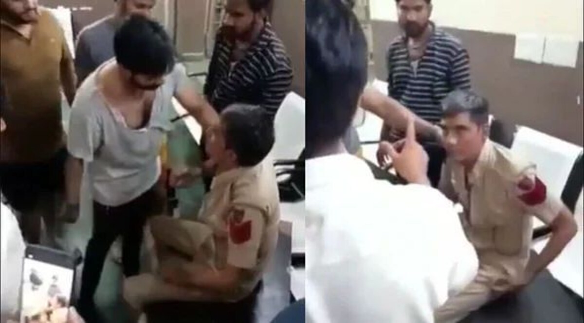 Delhi Anand Vihar Police Video: ... क्या आनंद विहार थाने में पिटते दिखे पुलिसवाले की थी गलती ? CrimeTak