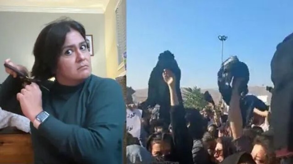 Iran Hijab Protest : ईरान में महिलाएं हिजाब जला खुद के बाल भी काट रहीं हैं, वजह हैरान कर देगी Iran Hijab Protest : ईरान में महिलाएं हिजाब जला खुद के बाल भी काट रहीं हैं, वजह हैरान कर देगी