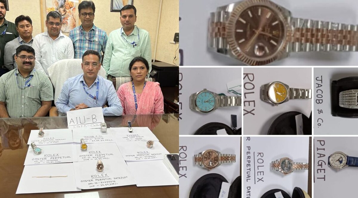 Delhi Crime: दिल्ली कस्टम ने पकड़ी 28 करोड़ की घड़ियां, आईफोन-14 और हीरे का हार CrimeTak