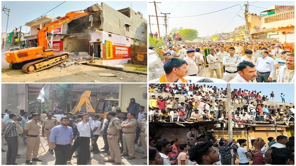 Guna Gangrape: गुना गैंगरेप मामले में आरोपियों के घर पर चला बुलडोजर, 3 फरार Guna Gangrape: गुना गैंगरेप मामले में आरोपियों के घर पर चला बुलडोजर, 3 फरार