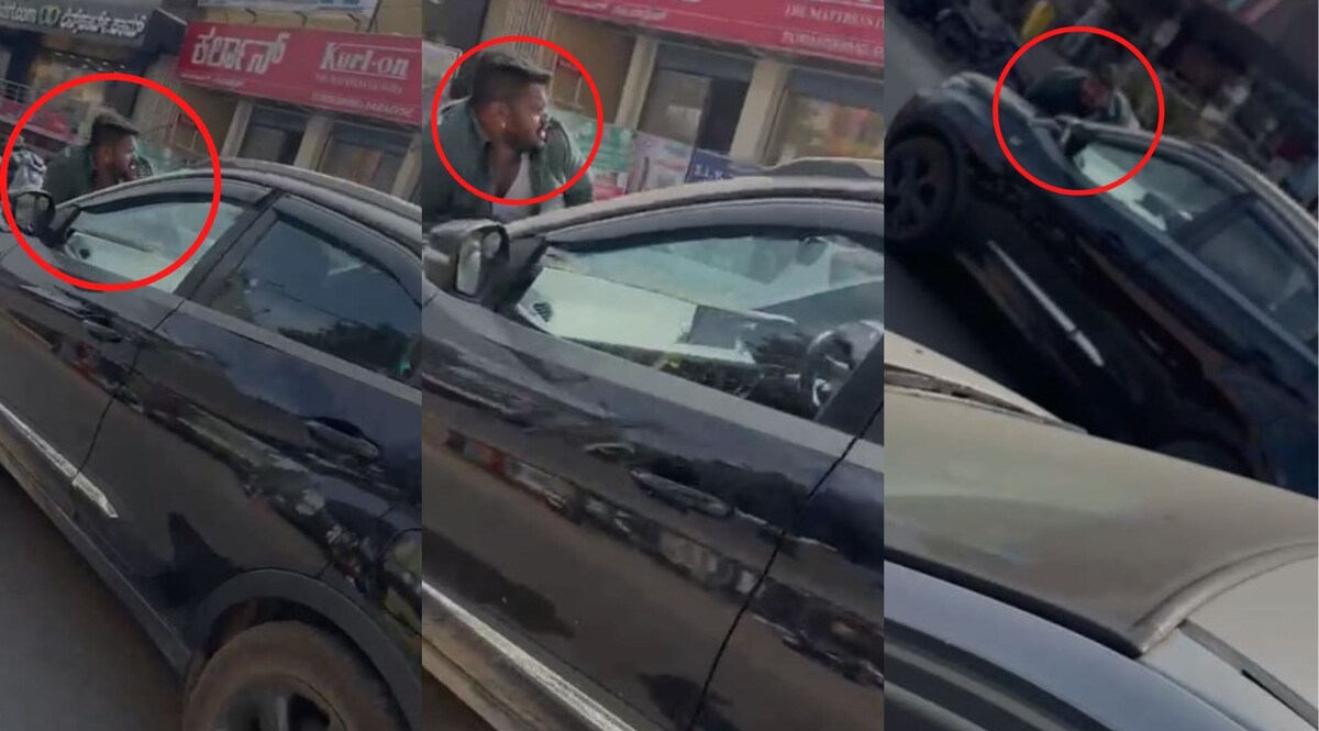 Karnataka Crime: बेंगलुरु में रोड रेज, लड़की ने युवक को कार के बोनट पर एक किमी तक घसीटा, देखिए VIDEO CrimeTak