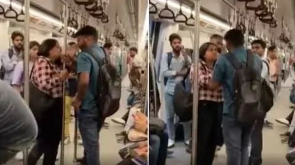Delhi Metro : दिल्ली मेट्रो में लड़की ने मारा चांटा, वीडियो वायरल Delhi Metro : दिल्ली मेट्रो में लड़की ने मारा चांटा, वीडियो वायरल