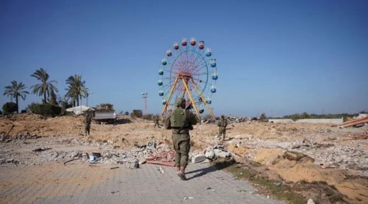 एम्यूजमेंट पार्क में हमास की सुरंग, एक महीने की जंग के बाद आधे गाजा पर इजरायल का पूरा कब्जा गाजा पट्टी में एक मनोरंजन पार्क में हमास की खुफिया टनल मिली है
