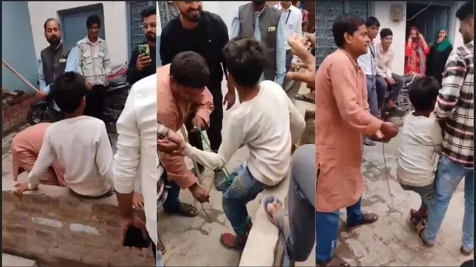 चोरी के आरोप में बच्चे को दी तालिबानी सजा, बच्चे को रस्सी से बांधा, घसीटकर डंडे बरसाए, भीड़ तमाशा देखती रही चोरी के आरोप में बच्चे को दी तालिबानी सजा, बच्चे को रस्सी से बांधा, घसीटकर डंडे बरसाए, भीड़ तमाशा...