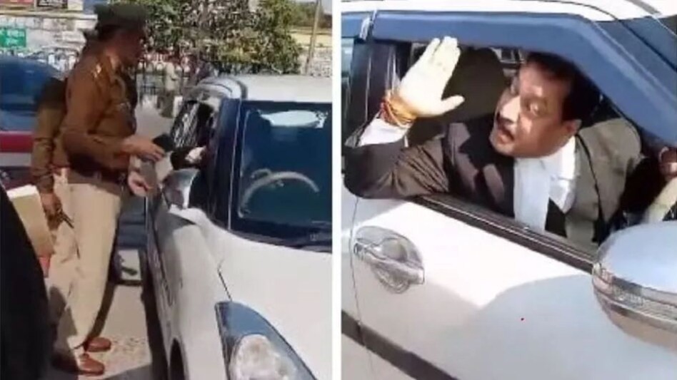 Lucknow : मैं तुम्हें थप्पड़ मारूंगा।" तुम्हें सीनियर-जूनियर का फर्क नहीं पता, वकील ने पुलिसवाले को दी गाली Lucknow : मैं तुम्हें थप्पड़ मारूंगा।" तुम्हें सीनियर-जूनियर का फर्क नहीं पता, वकील ने पुलिसवाले को...