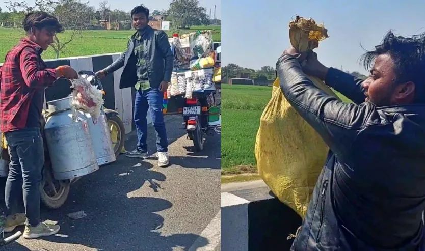Etawah: एक्सीडेंट के बाद हुई मुर्गे-मुर्गियों की लूट, जिसे जितने मिले, वो लूट कर ले गए Etawah: एक्सीडेंट के बाद हुई मुर्गे-मुर्गियों की लूट, जिसे जितने मिले, वो लूट कर ले गए