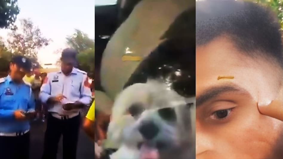 "मेरे कुत्ते को थप्पड़ क्यों मारा", ट्रैफिक पुलिस ने पालतू कुत्ते और उसके मालिक को मारा थप्पड़, लोगों ने की कार्रवाई की मांग "मेरे कुत्ते को थप्पड़ क्यों मारा", ट्रैफिक पुलिस ने पालतू कुत्ते और उसके मालिक को मारा थप्पड़, लोगों ने की कार्रवाई की मांग