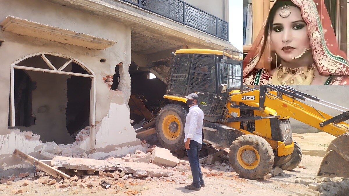 अतीक के साम्राज्य पर फिर चला योगी का बुलडोजर, 'मिट्टी में मिला दिया' अशरफ की बीवी जैनब का आलीशान मकान CrimeTak