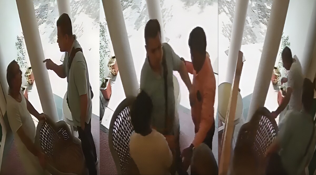 बीजेपी नेता के बेटे अभिनव सिंह पर बुजुर्ग से मारपीट का आरोप, सीसीटीवी वीडियो वायरल CrimeTak