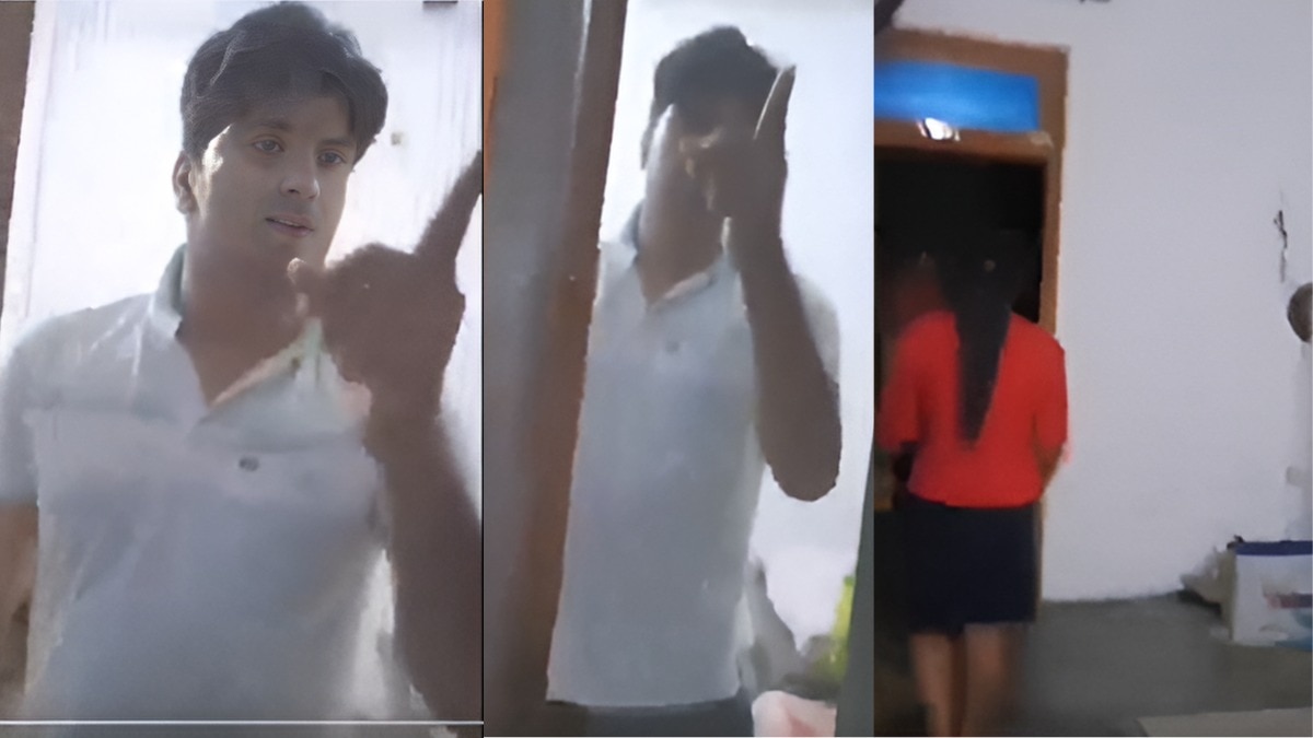 सिपाही के साथ बीवी को बिस्तर पर देखा तो पति ने चली ये चाल, कमरे में कैद कॉन्स्टेबल का Video Viral सिपाही के साथ बीवी को बिस्तर पर देखा तो पति ने चली ये चाल, कमरे में कैद कॉन्स्टेबल का Video Viral