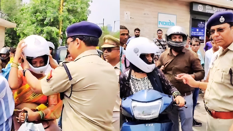 राखी पर Noida Police का बहनों को खास तोहफा, रक्षाबंधन के दिन नहीं कटेगा चालान, राखी के दिन बहनों को बांटे हेलमेट राखी पर Noida Police का बहनों को खास तोहफा, रक्षाबंधन के दिन नहीं कटेगा चालान, रक्षाबंधन के दिन बहनों को बांटे हेलमेट