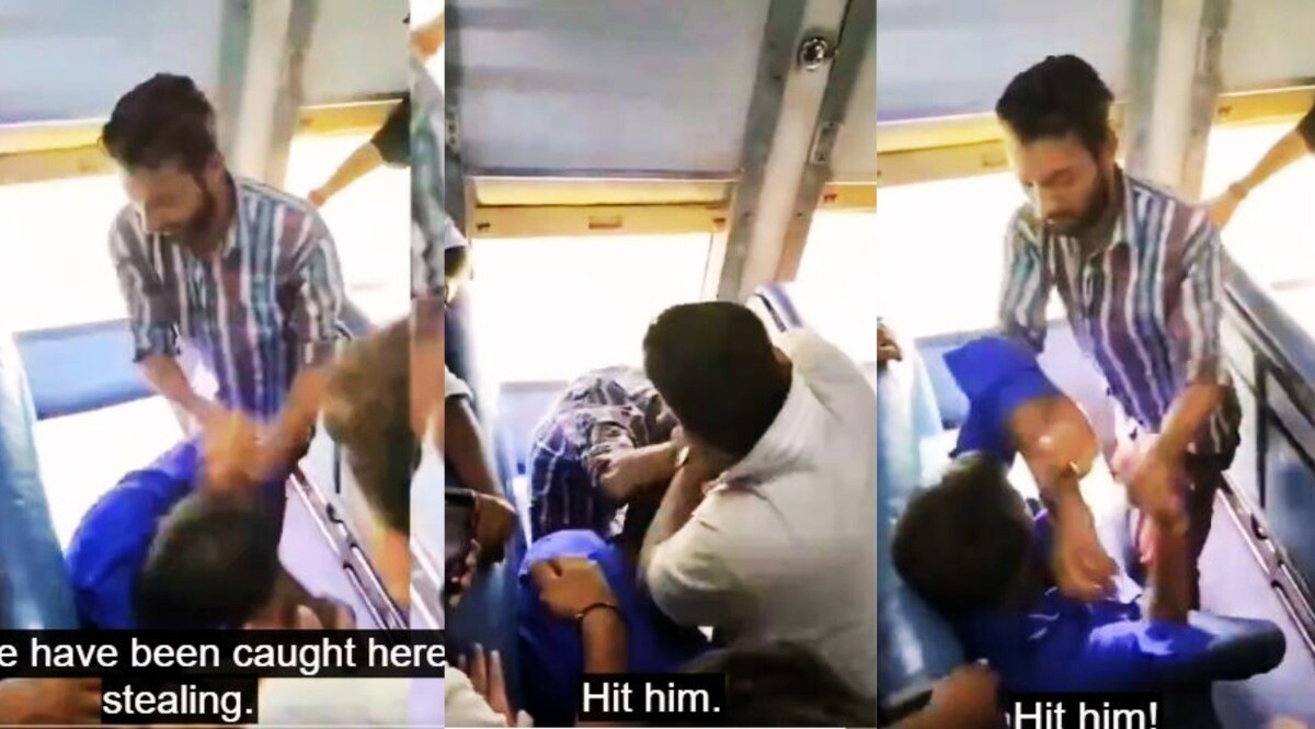 Video: ट्रेन में चोरी करते पकड़े गए चोर, दोनों को मिली अजीब सज़ा, मुसाफिरों ने चोरों को बना दिया मोर, एक दूसरे को पिटवाया CrimeTak