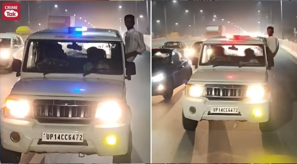 बोलेरो कार, नीली बत्ती, मजिस्ट्रेट का स्टीकर और बनाई रील.. गाजियाबाद पुलिस ने लिया ये एक्शन, देखें वीडियो CrimeTak