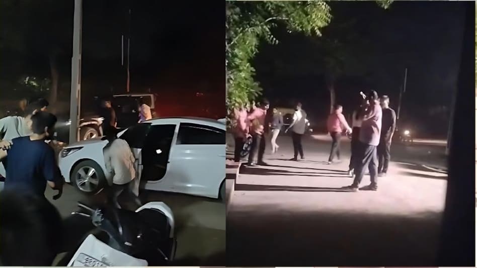 Ahmedabad: बहन को किया परेशान तो भाई ने थार से कॉलेज का गेट ही तोड़ दिया, दो गुटों में चले लाठी-डंडे! वीडियो वायरल Ahmedabad: बहन को किया परेशान तो भाई ने थार से कॉलेज का गेट ही तोड़ दिया, दो गुटों में चले लाठी-डंडे! वीडियो वायरल