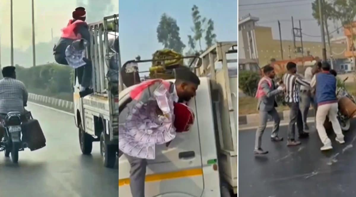 मेरठ: दूल्हा बन गया 'सुपरमैन' माला से नोट खींचकर भागा चोर तो चिढ़ गया दूल्हा, दौड़कर पकड़ा, फिर…, मेरठ में लोडर पर लटका दूल्हा