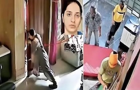 एक नारी सब पर भारी, 3 लुटेरों से अकेले भिड़ गई पंजाब की महिला, viral हुआ cctv video CrimeTak
