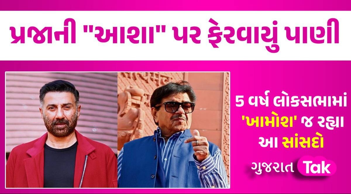 સની દેઓલ, શત્રુઘ્ન સિન્હા... સિલ્વર સ્ક્રીન પર ગર્જતા આ સાસંદો સંસદમાં મૌન! 5 વર્ષોમાં કંઈ નથી બોલ્યા 5 વર્ષ લોકસભામાં 'ખામોશ' જ રહ્યા આ સાંસદો