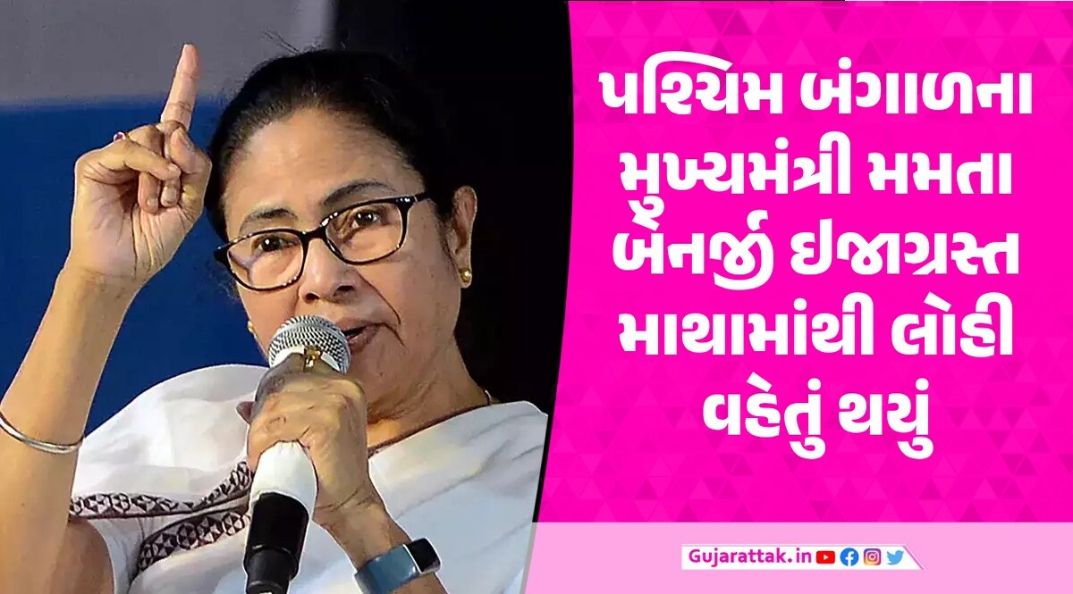 લોકસભા ચૂંટણી પહેલા મમતા બેનર્જી ઇજાગ્રસ્ત, માથામાંથી લોહી વહેતું થયું મમતા બેનર્જી થયા ઇજાગ્રસ્ત