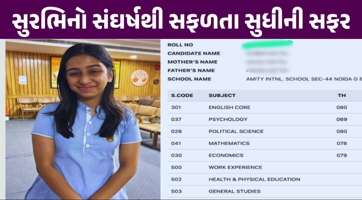 CBSE Board 12th Result topper Surbhi Mittal: Surbhi Mittal ની ધોરણ 12ની Mark sheet Viral, પરિણામ જોઈ ચોંકી જશો સુરભિની માર્કશીટ