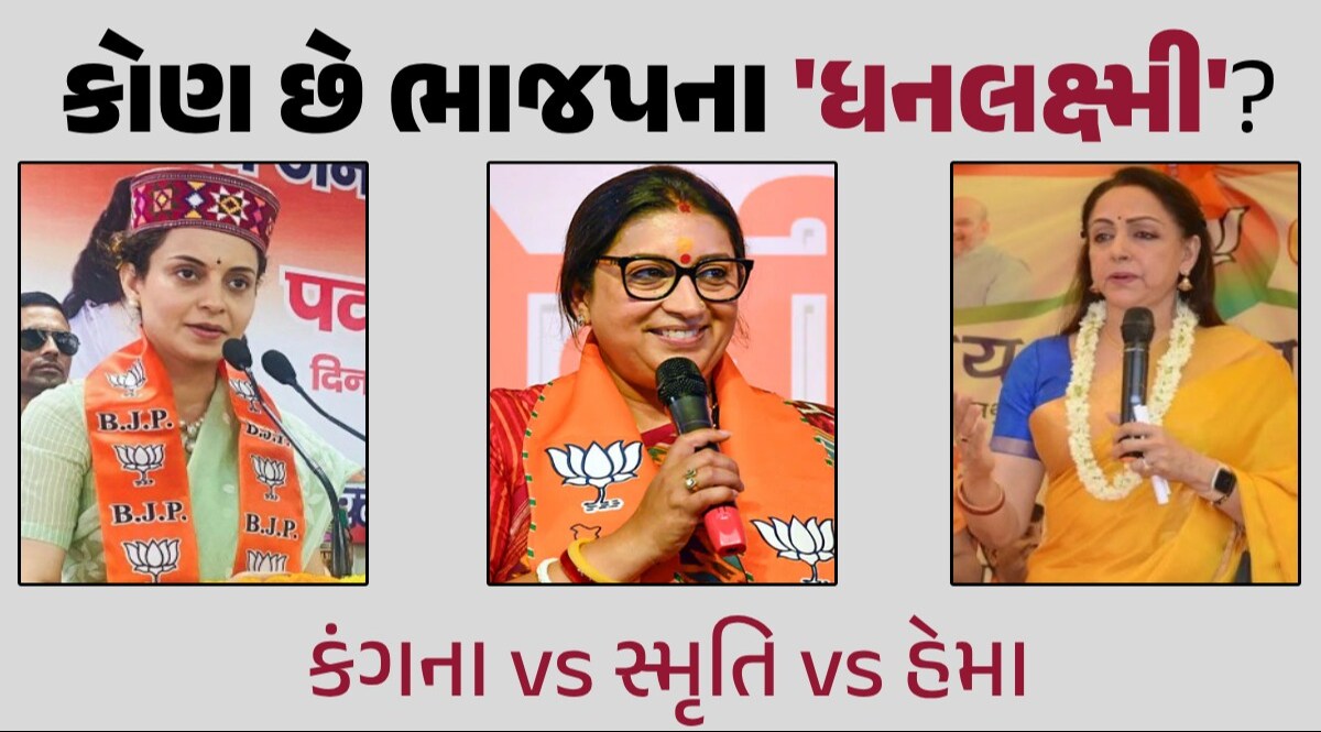 કંગના રનૌત, સ્મૃતિ ઈરાની અને હેમા માલિનીઃ BJP માંથી ચૂંટણી લડી રહેલા 3 VIP નેતાઓમાં કોણ સૌથી ધનિક? કોણ છે ભાજપના 'ધનલક્ષ્મી'?