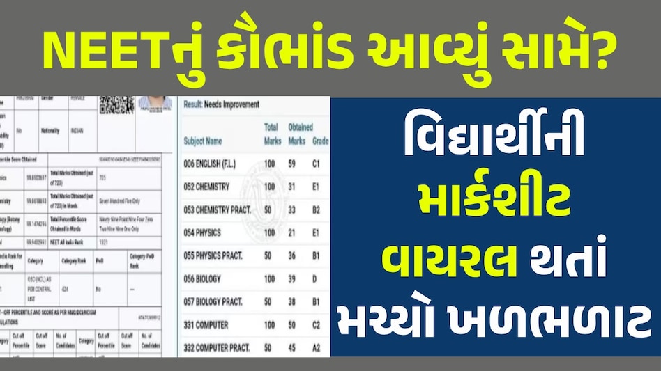 Viral Marksheet: NEET ની પરીક્ષામાં આવ્યા 705 માર્કસ પણ ધોરણ 12 ના પરિણામે ભાંડ ફોડ્યો! વિદ્યાર્થીની બે વિષયમાં નાપાસ Viral Marksheet