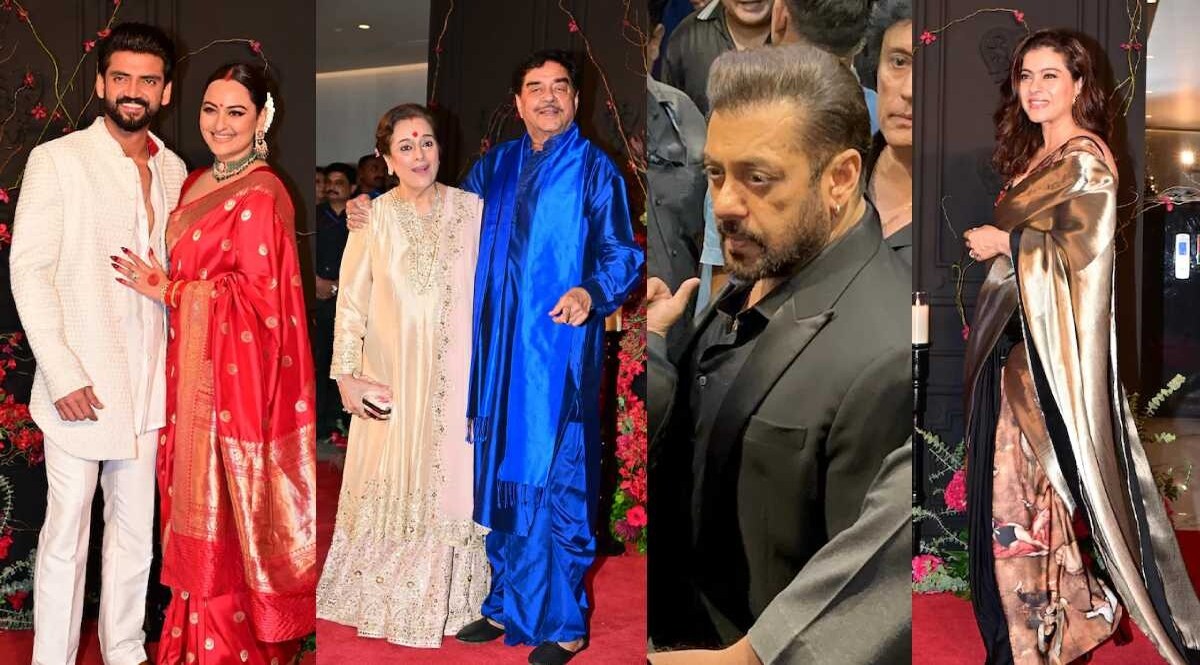 Wedding Reception : સોનાક્ષીની રોયલ એન્ટ્રી, કાજોલે કર્યો ડાન્સ, સલમાન સહિતના સ્ટાર બન્યા મહેમાન સોનાક્ષી સિન્હા અને ઝહીર ઇકબાલના લગ્નનું રિસેપ્શન