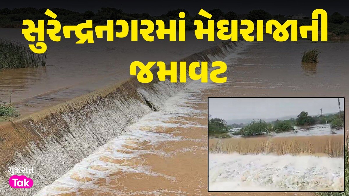 ગુજરાતમાં મેઘો મુશળધારઃ સુરેન્દ્રનગરના ચુડાનો વાંસલ ડેમ ઓવરફ્લો, આટલા ગામોને કરાયા એલર્ટ સુરેન્દ્રનગરમાં મેઘરાજાની જમાવટ