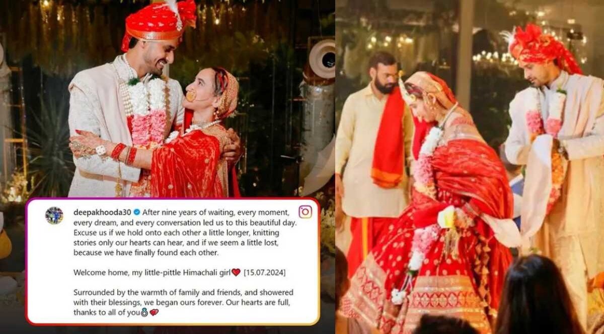 PHOTOS : હાર્દિક પંડ્યાના ડિવોર્સના સમાચાર વચ્ચે ભારતીય ટીમના ઓલરાઉન્ડરે કર્યા લગ્ન દીપક હુડ્ડાએ કર્યા લગ્ન