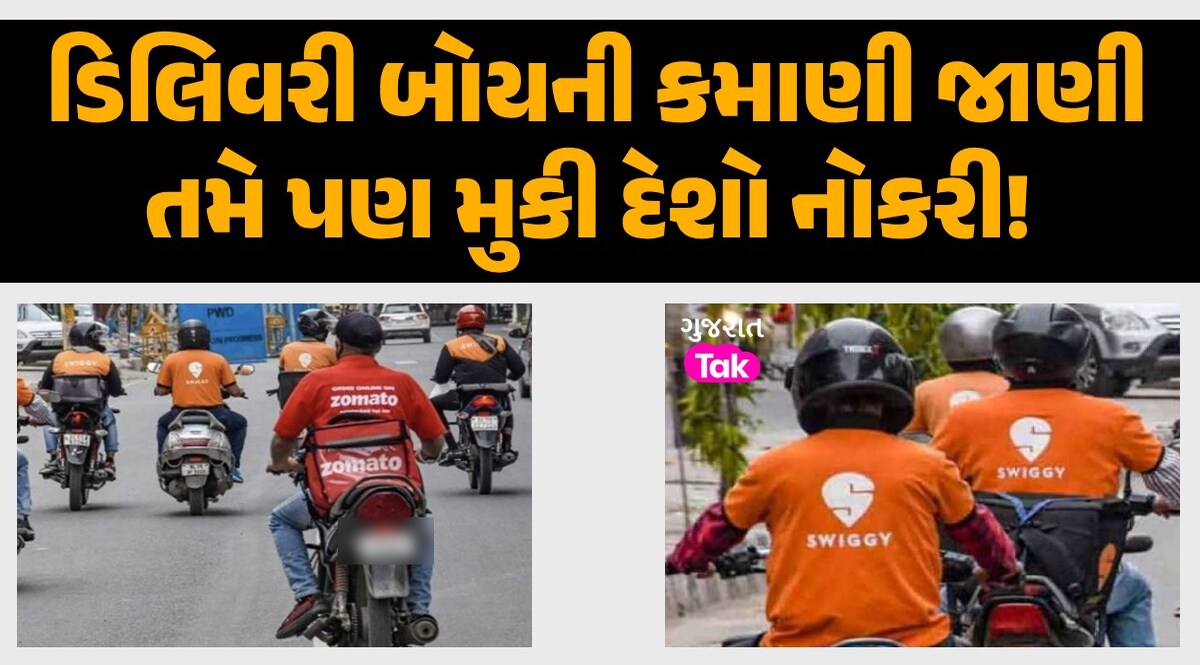 દર મહિને કેટલું કમાય છે Zomato અને Swiggy ના ડિલિવરી બોય? કમાણી જાણીને ઉડી જશે હોશ ડિલિવરી બોય કેટલું કમાય છે?