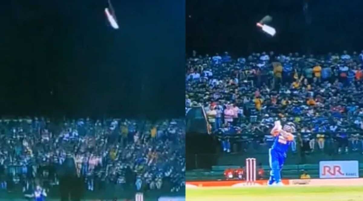 VIDEO : હવામાં ઉછળ્યું બેટ અને બોલ બાઉન્ડ્રીને પાર, રિષભ પંતે ફટકાર્યો જોરદાર શૉટ રિષભ પંતનું બેટ હવામાં ઉછળ્યું