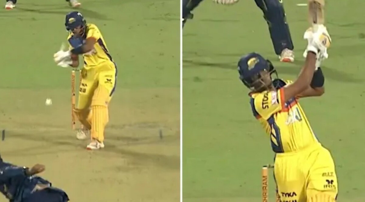 VIDEO : દ્રવિડના દીકરાએ લગાવી ગગનચુંબી સિક્સ, ફેન્સ બોલ્યા- 'જૂનિયર વોલ' સમિત દ્રવિડ વીડિયો