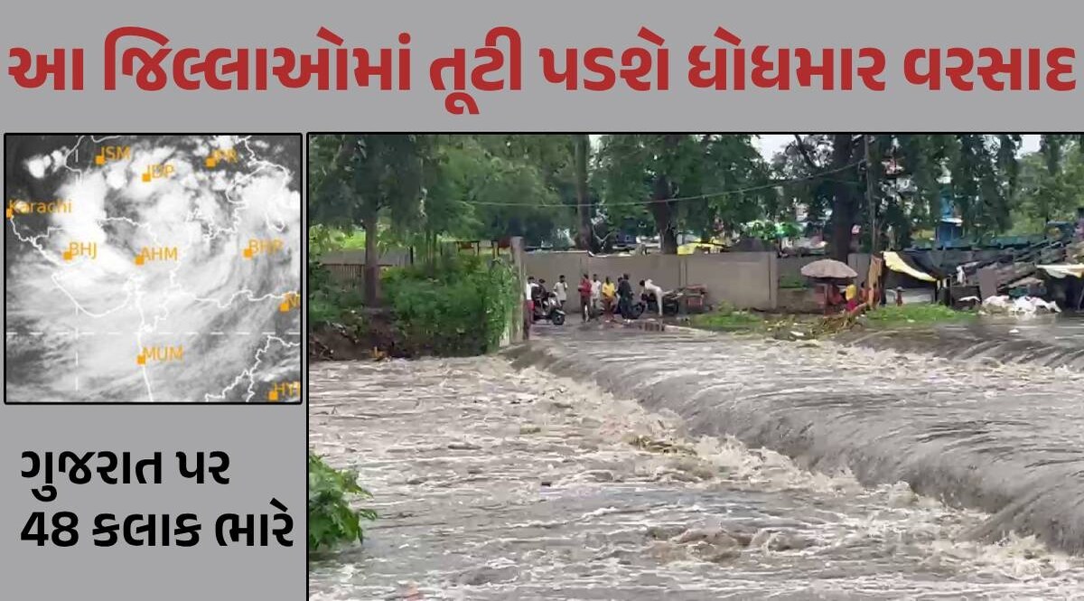 Gujarat Rain Alert: આ જિલ્લાઓમાં જન્માષ્ટમીએ અતિ ભારે વરસાદની આગાહી, રેડ એલર્ટ જાહેર કરાયું Gujarat Rain