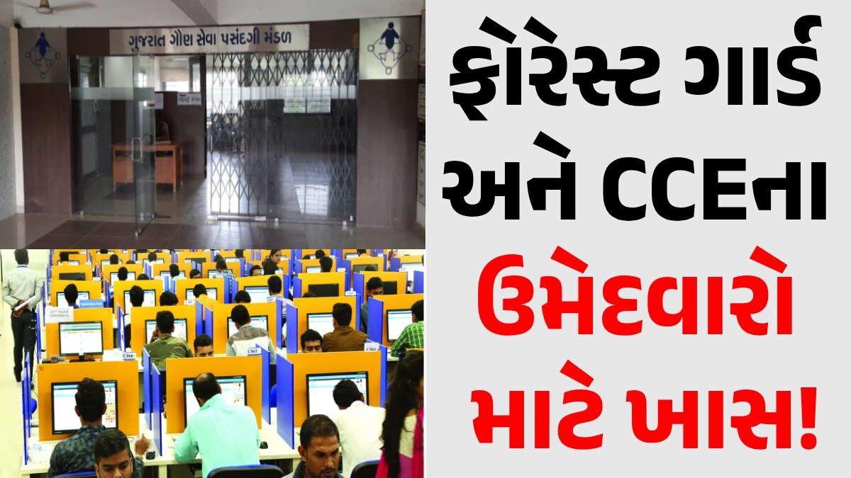 Gandhinagar: ફોરેસ્ટ ગાર્ડ અને CCE ના ઉમેદવારો માટે કામની વાત, ભરતીને લઈ આવી મોટી અપડેટ GSSSB