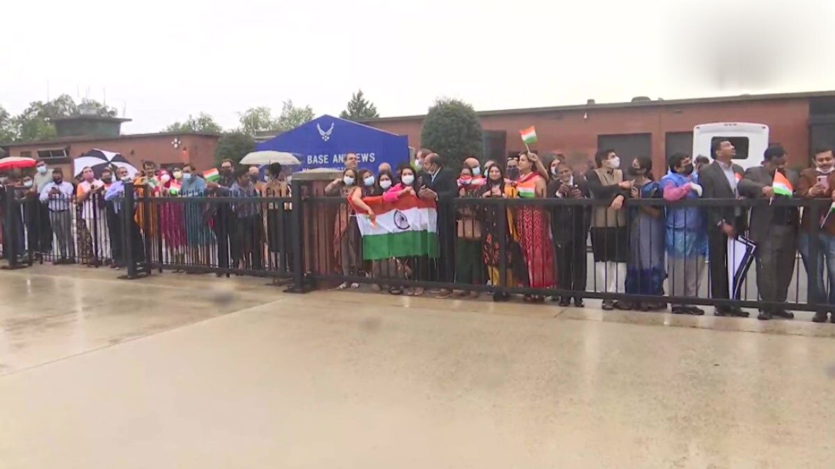 अमेरिका पहुंचने पर पीएम मोदी का जोरदार स्वागत 