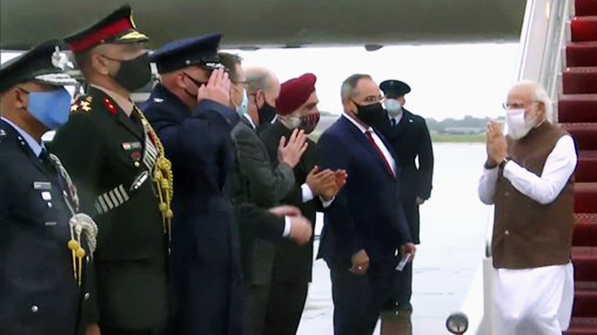  अमेरिका पहुंचने पर पीएम मोदी का जोरदार स्वागत 